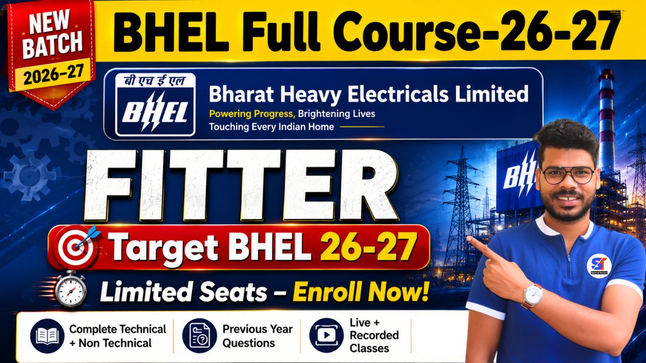 Target BHEL 2026-27 | Fitter Special Batch.