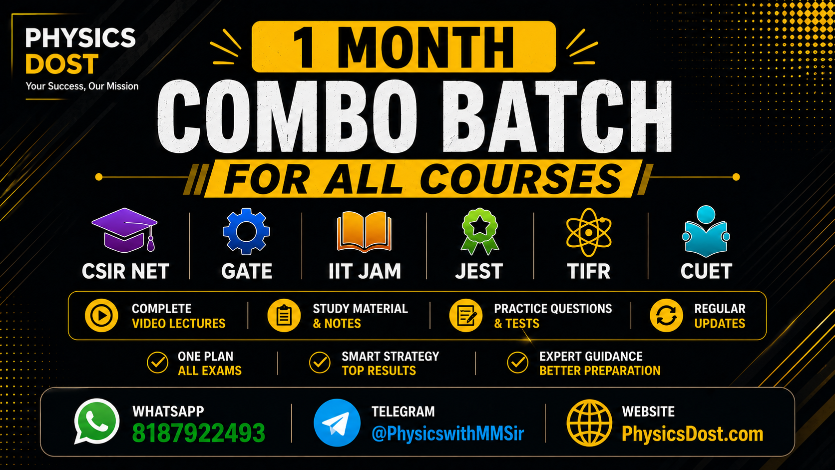 1 Month Combo Batch for All Courses
