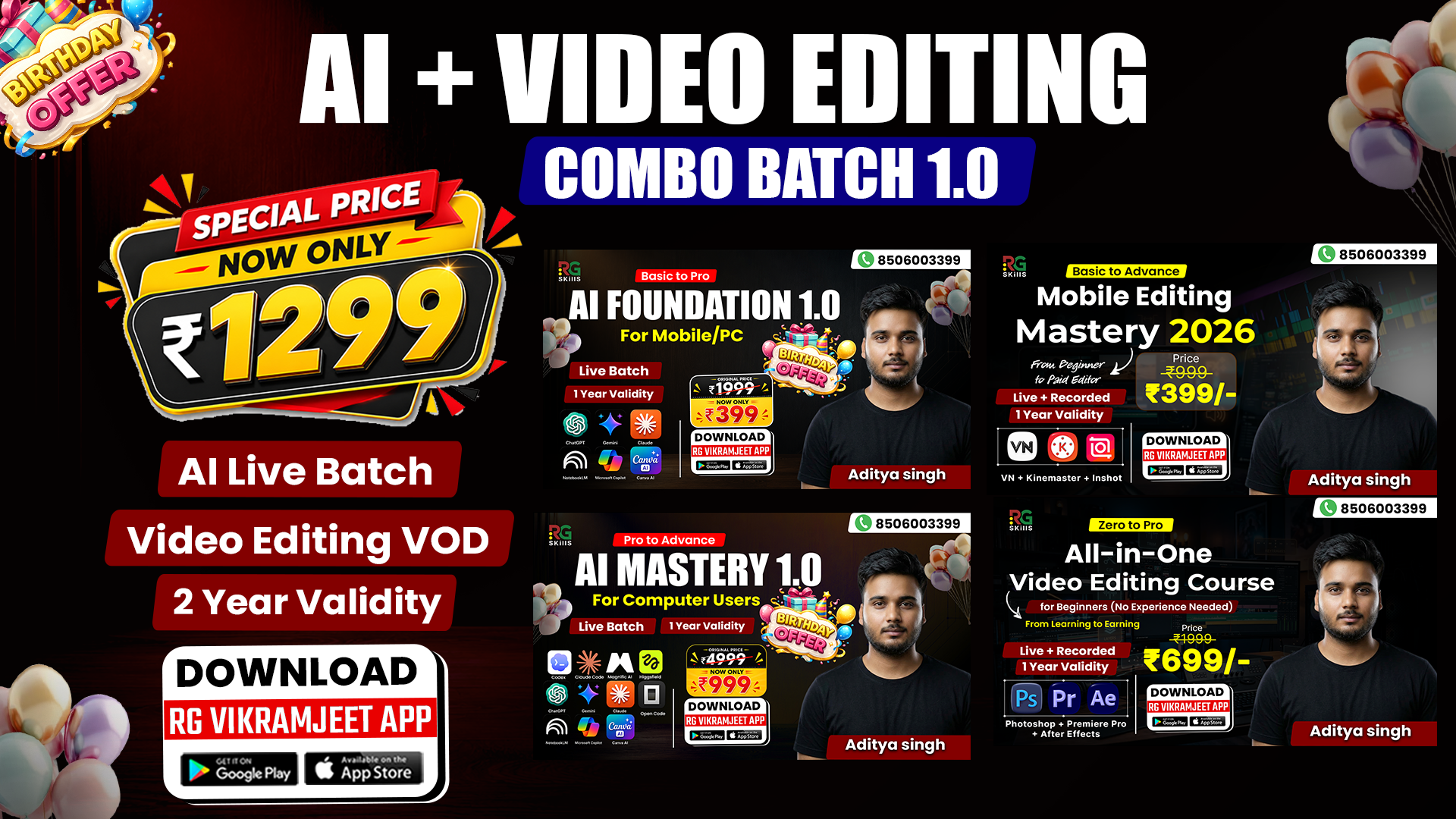 AI + Video Combo By Aditya Sir