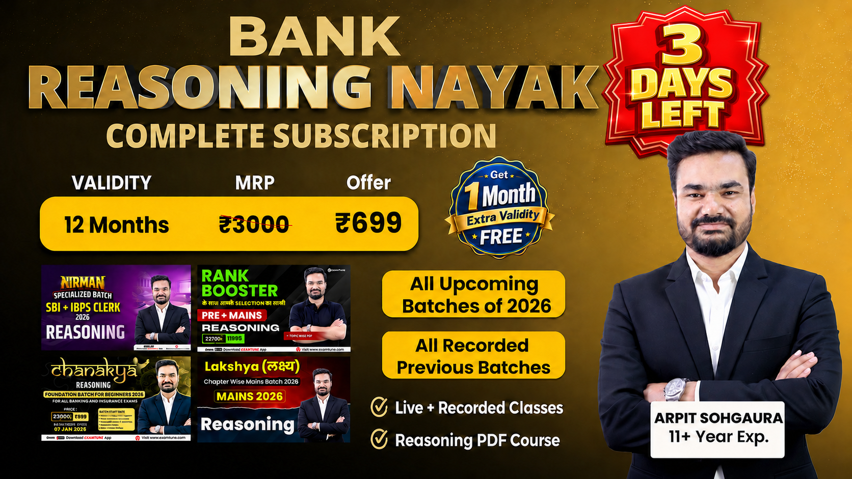 Reasoning Nayak Subscription For All Banking & Insurance Exams 2026-27