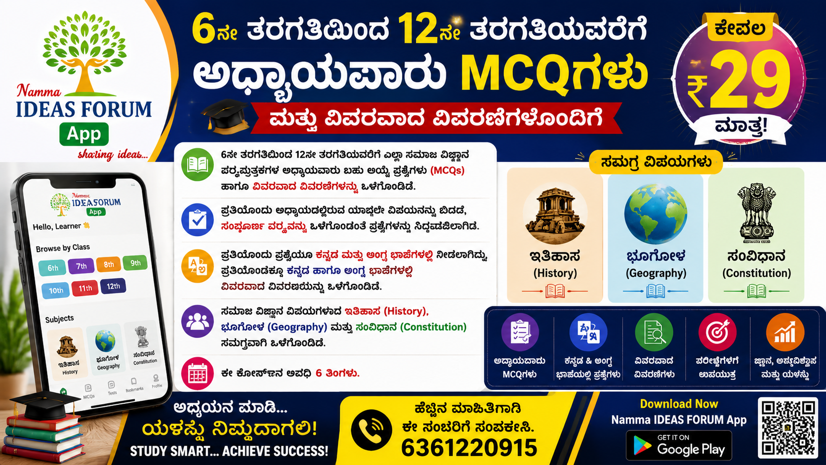 DSERT-Social Science MCQ Series (6th–12th)