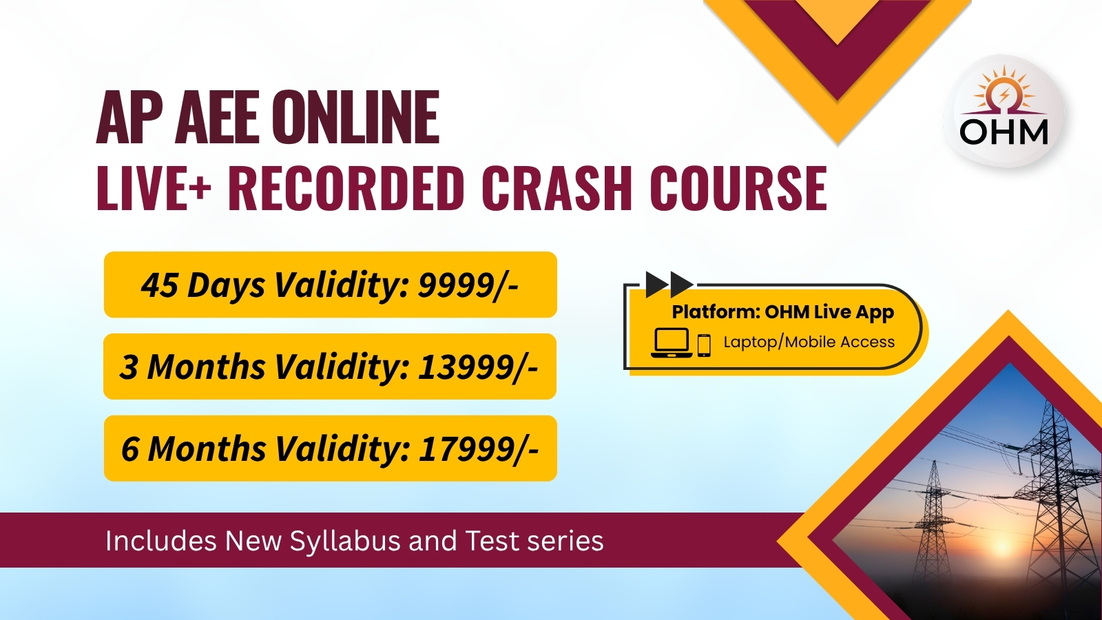 Live Crash Course for AP TRANCO, GENCO, DISCOMs (AEE) (2026) (running batch)