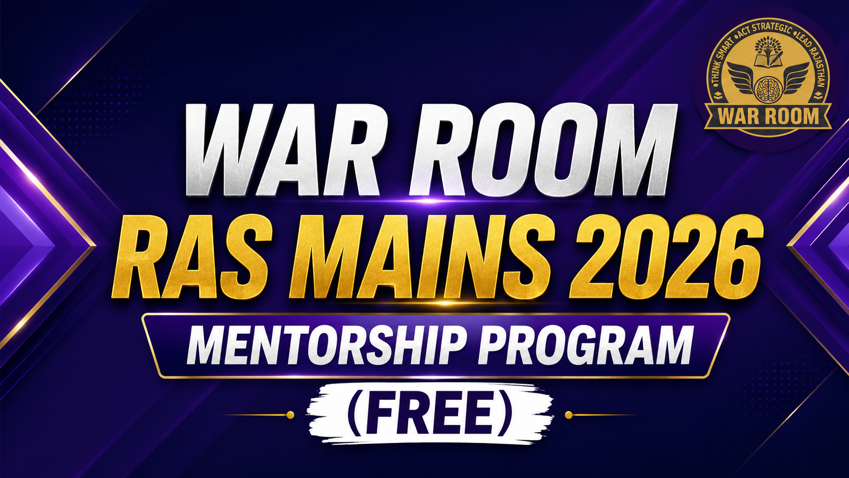 WAR ROOM RAS Mains 2026 Mentorship (Program)