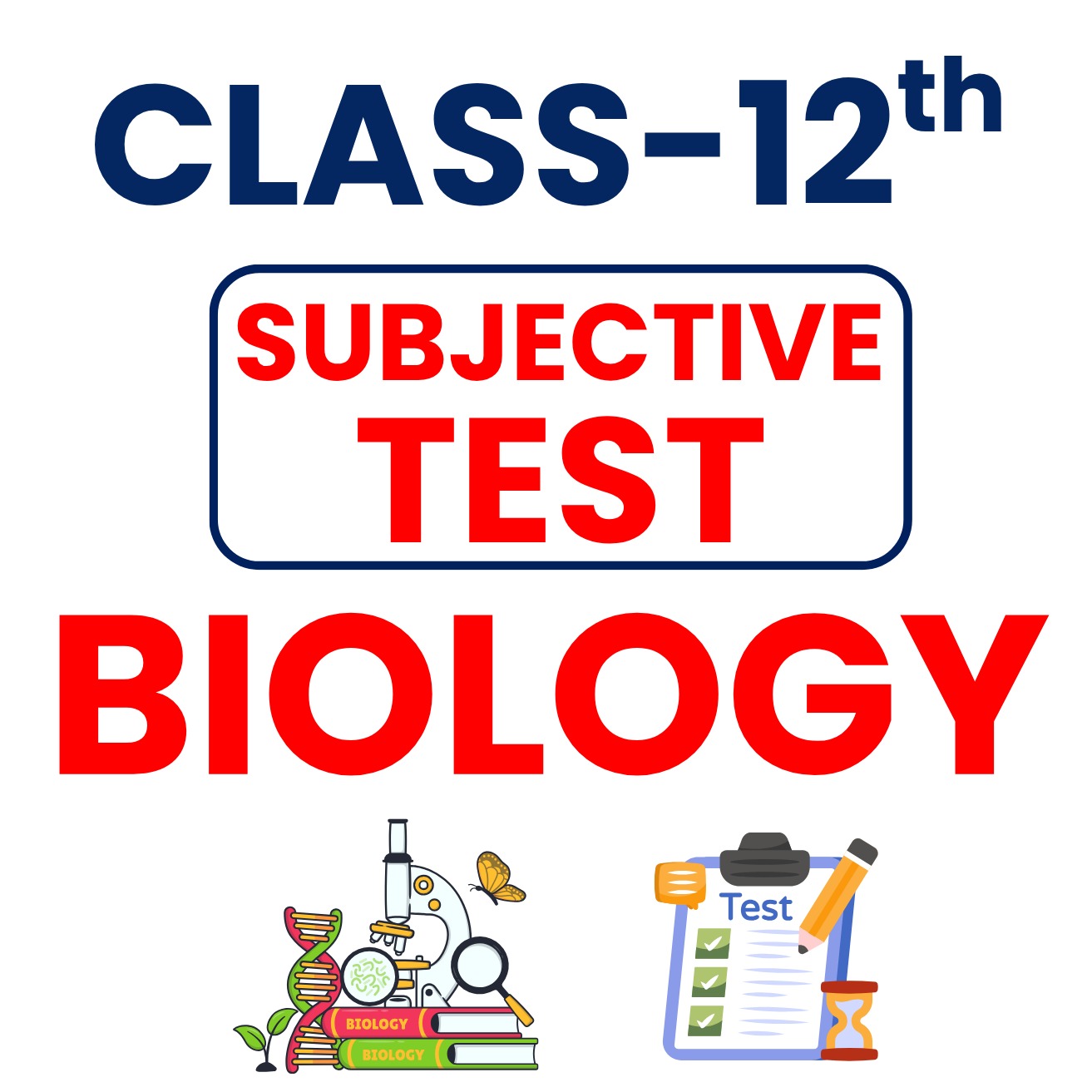 12th SUBJECTIVE  TEST 1 BIOLOGY