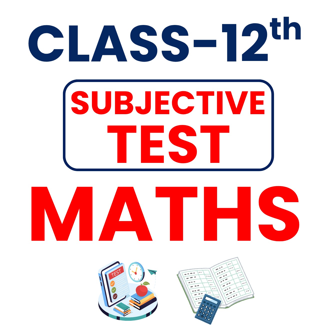12th SUBJECTIVE TEST 1 MATHS