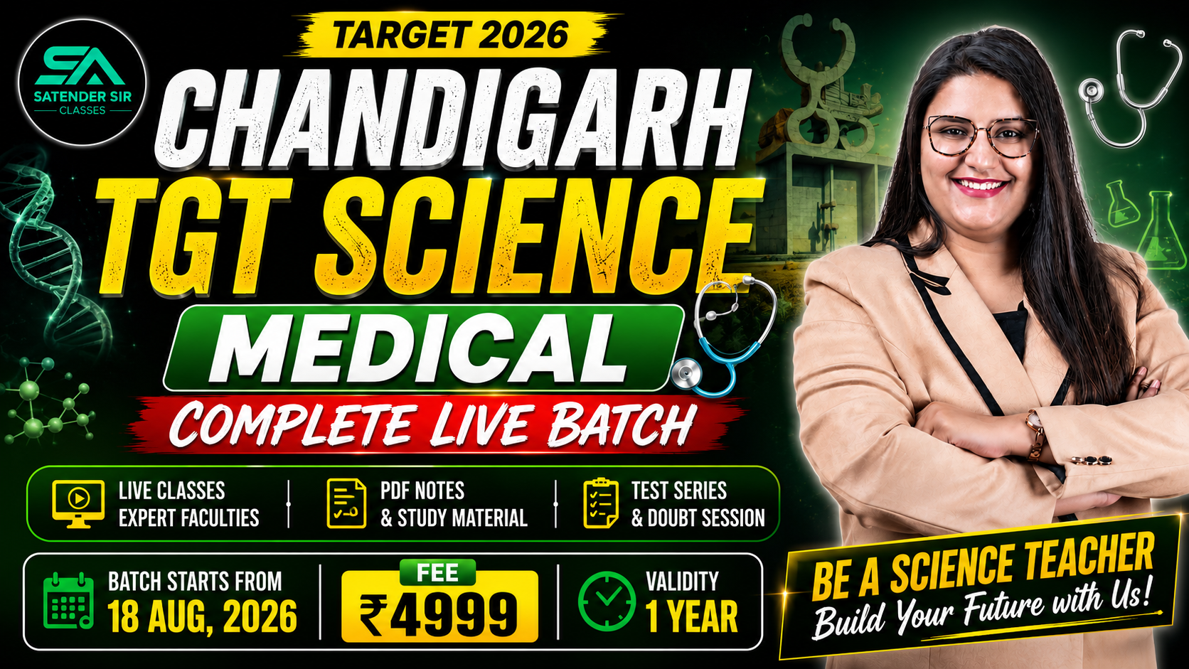 CHANDIGARH TGT SCIENCE (MEDICAL)