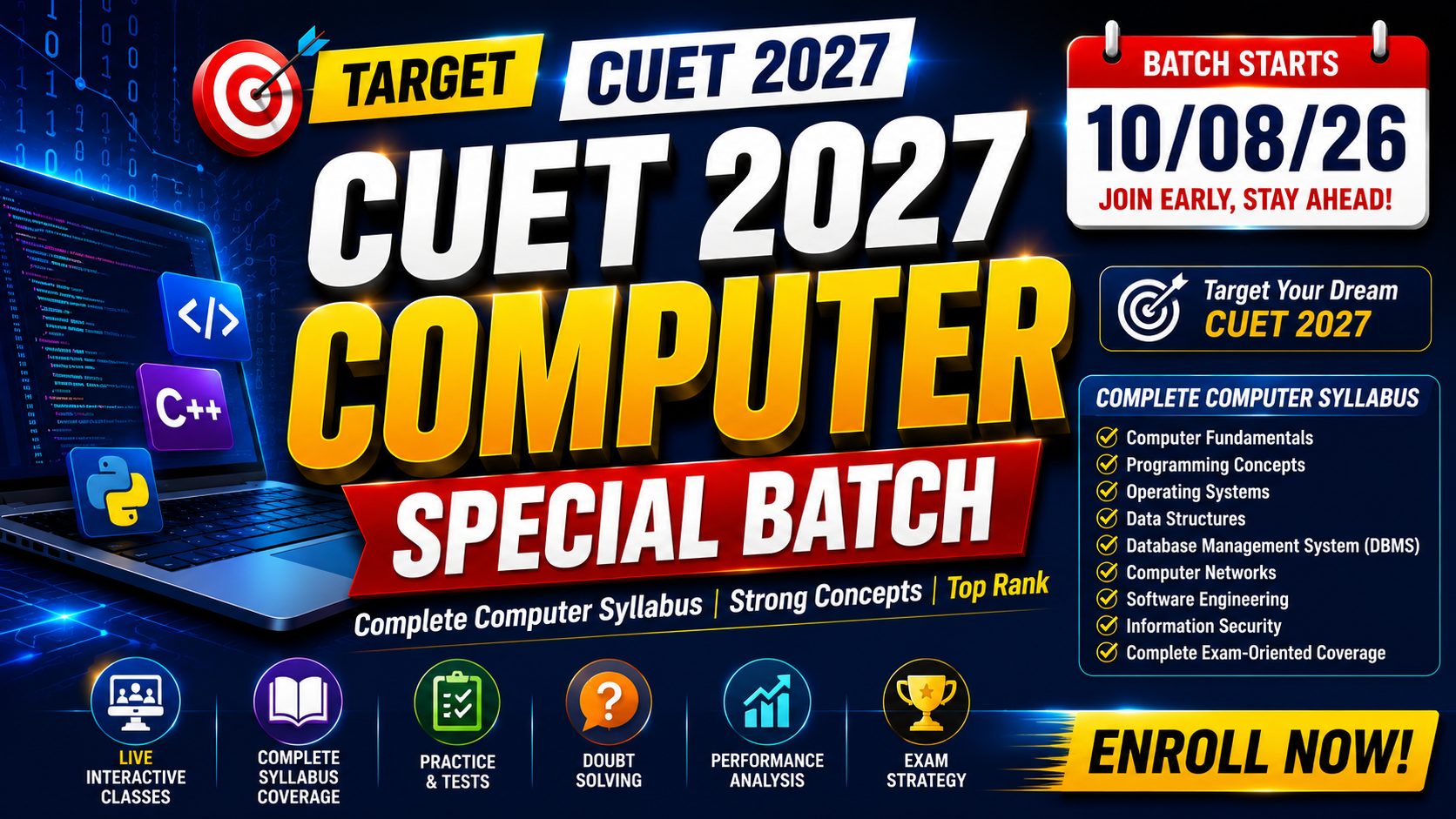 CUET 2027 Computer Special Batch
