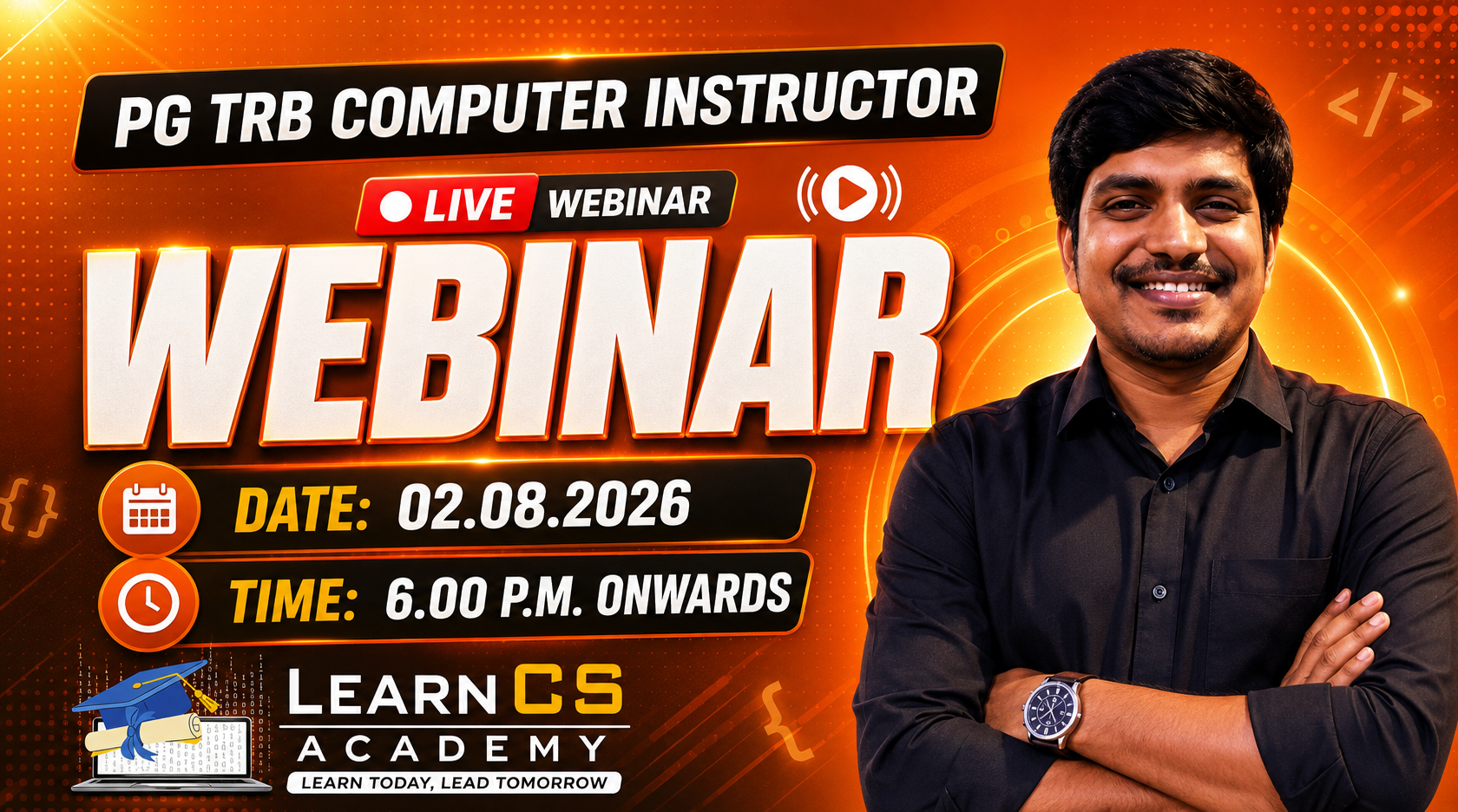 PG TRB-Computer Instructor-Live Webinar