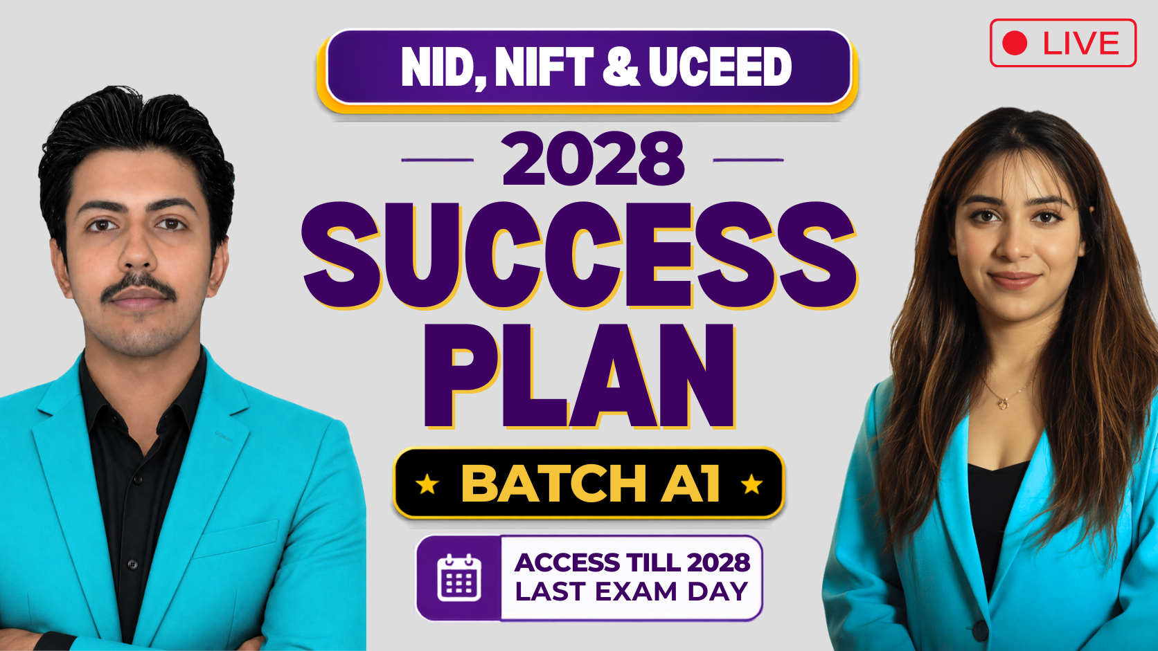 NID, NIFT & UCEED 2028 Success Plan (Batch A1)