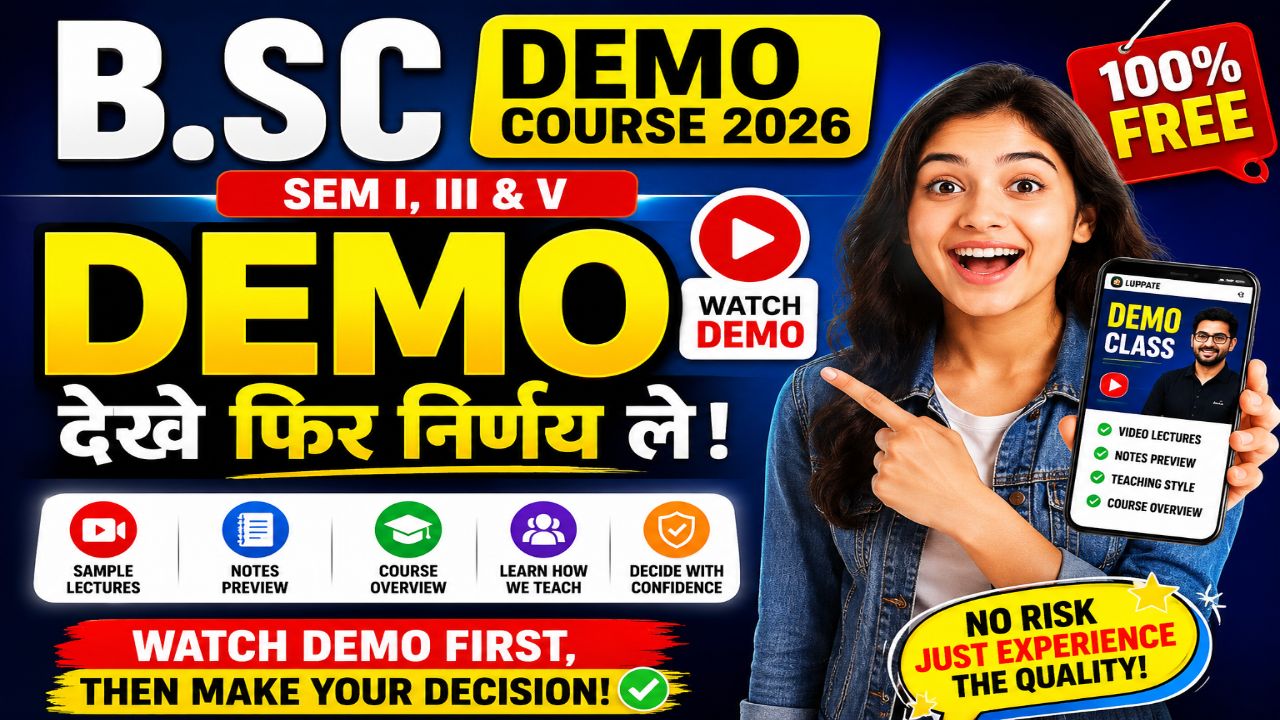 BSC DEMO COURSE 2026 SEM I,III,V