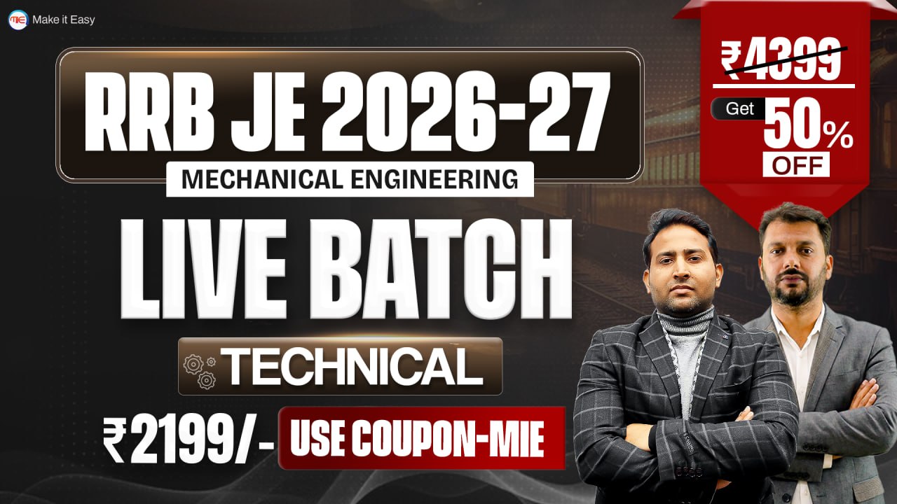 RRB JE 2026–27 LIVE Batch (Technical)