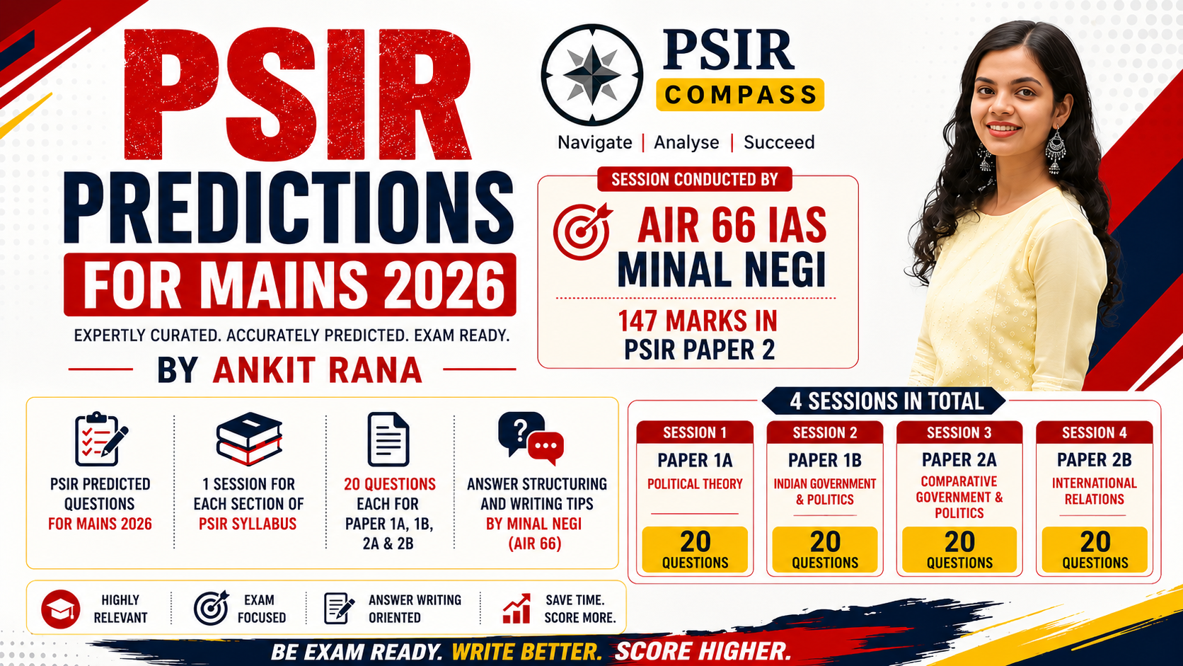 PSIR PREDICTIONS 2026 + Discussion with IAS Minal Negi