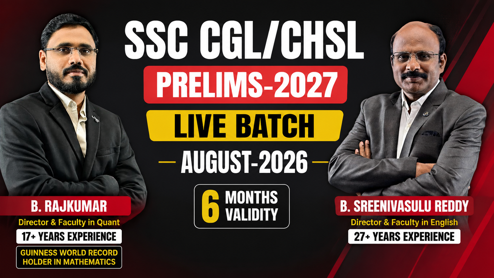 SSC CGL/CHSL LIVE BATCH AUGUST - 2026 (6 MONTHS VALIDITY)