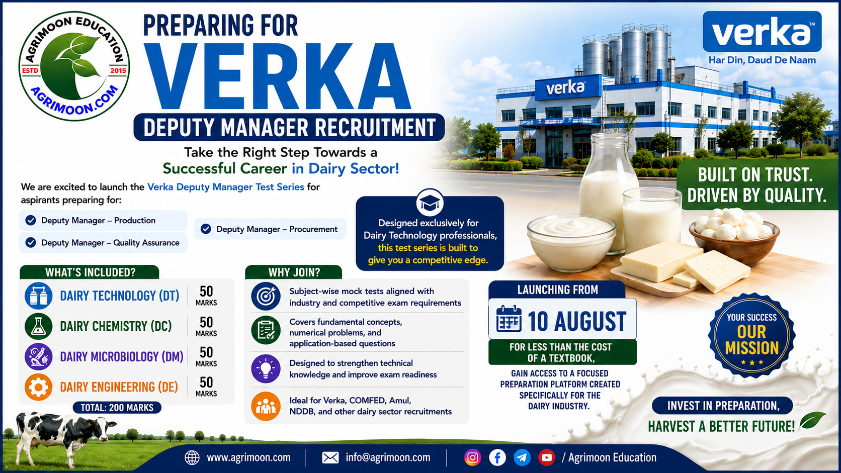 Verka Deputy Manager (Test Series)