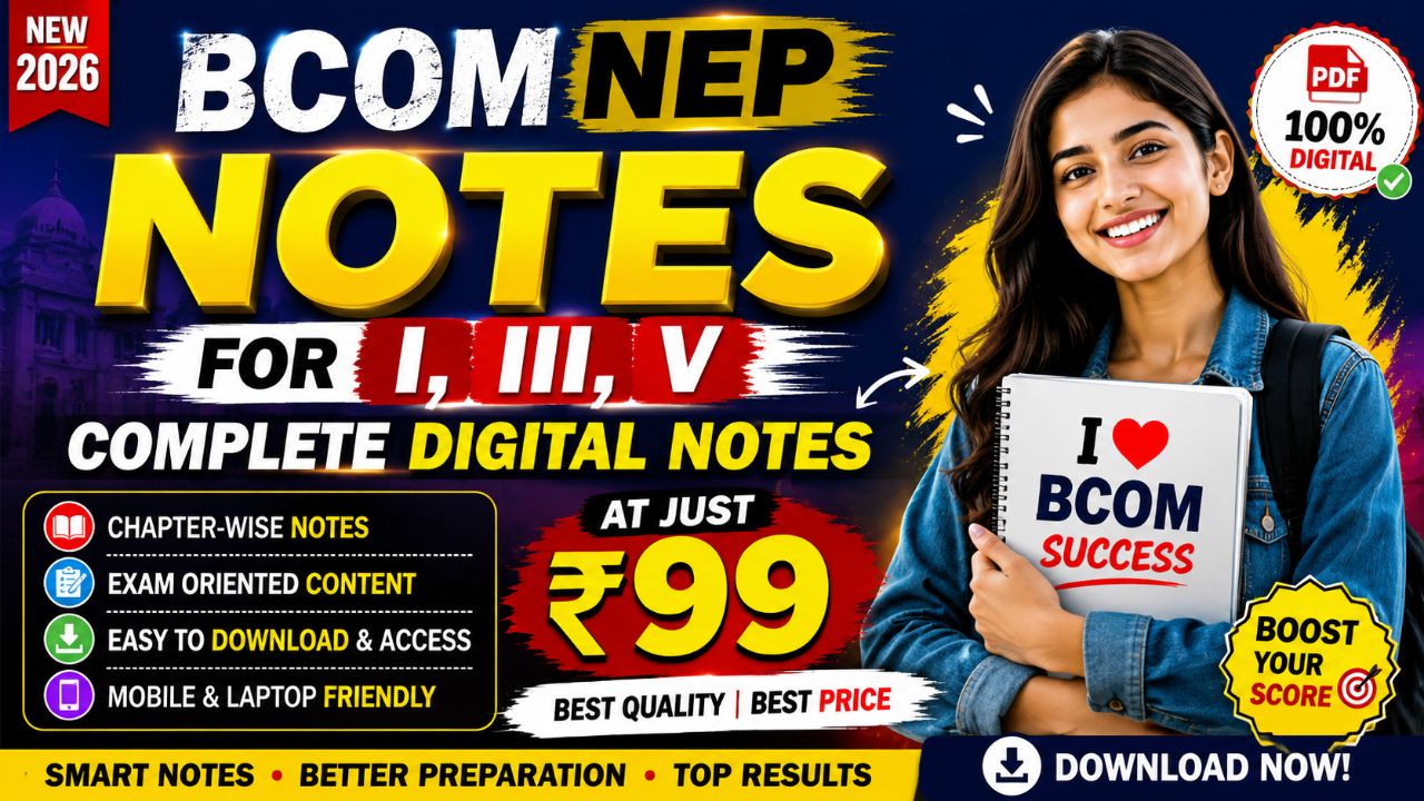BCOM eNotes Sem I,III,V