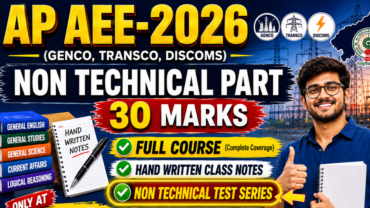 AP POWER SECTORS - NON TECH FULL COURSE (30 MARKS)