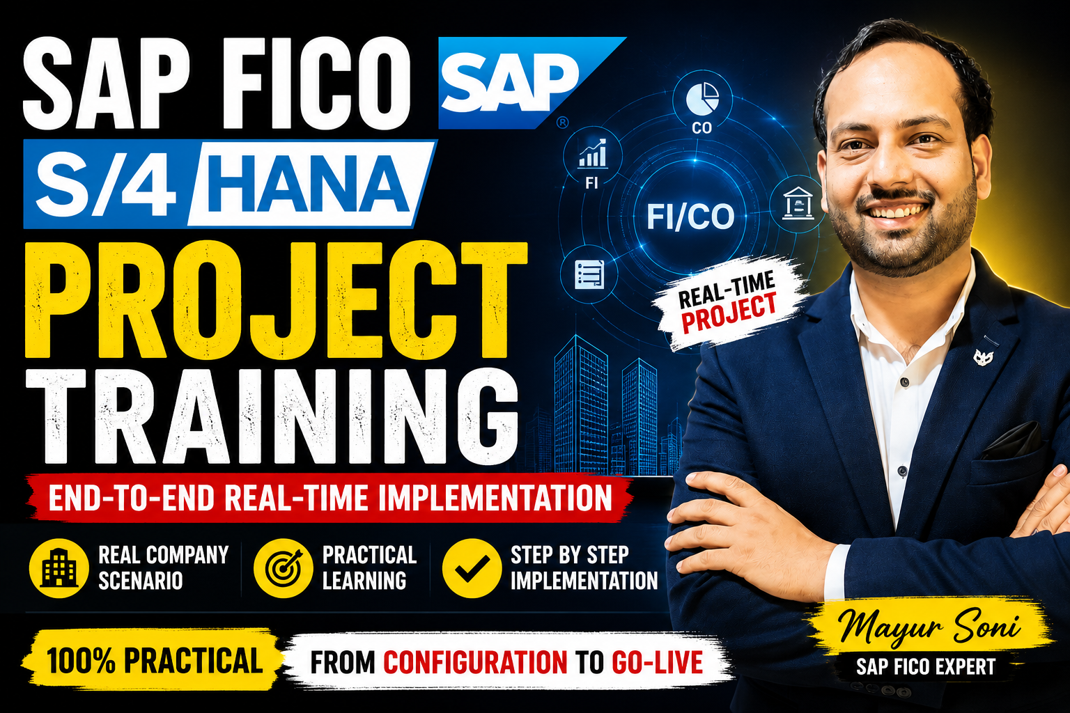 SAP FICO S/4HANA Project Training | End-to-End Real-Time Implementation