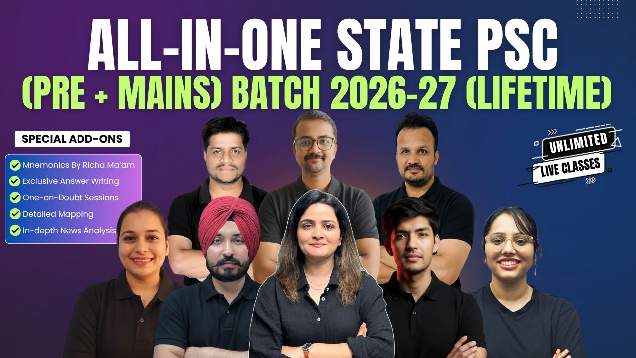 All in One State PCS (Pre & Mains) Batch 2026-27 (LIFETIME)