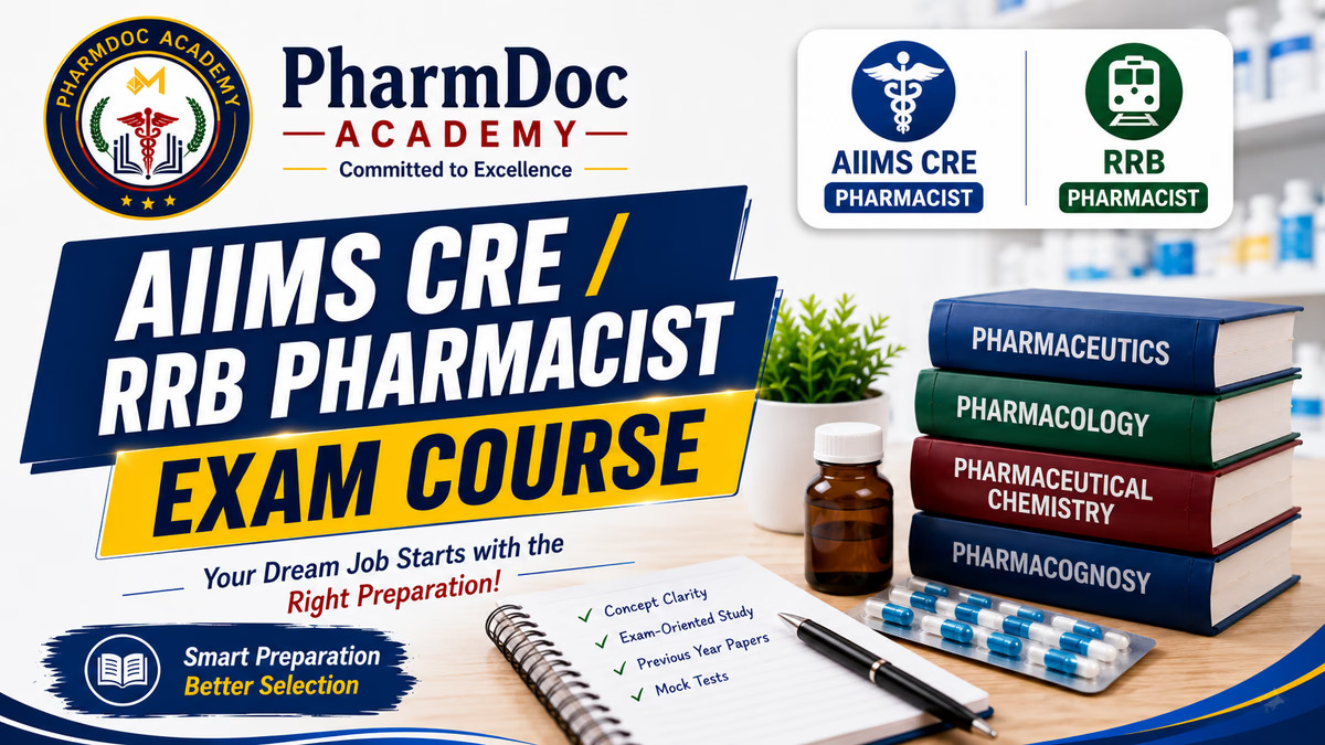 AIIMS CRE / RRB  Pharmacist Exam