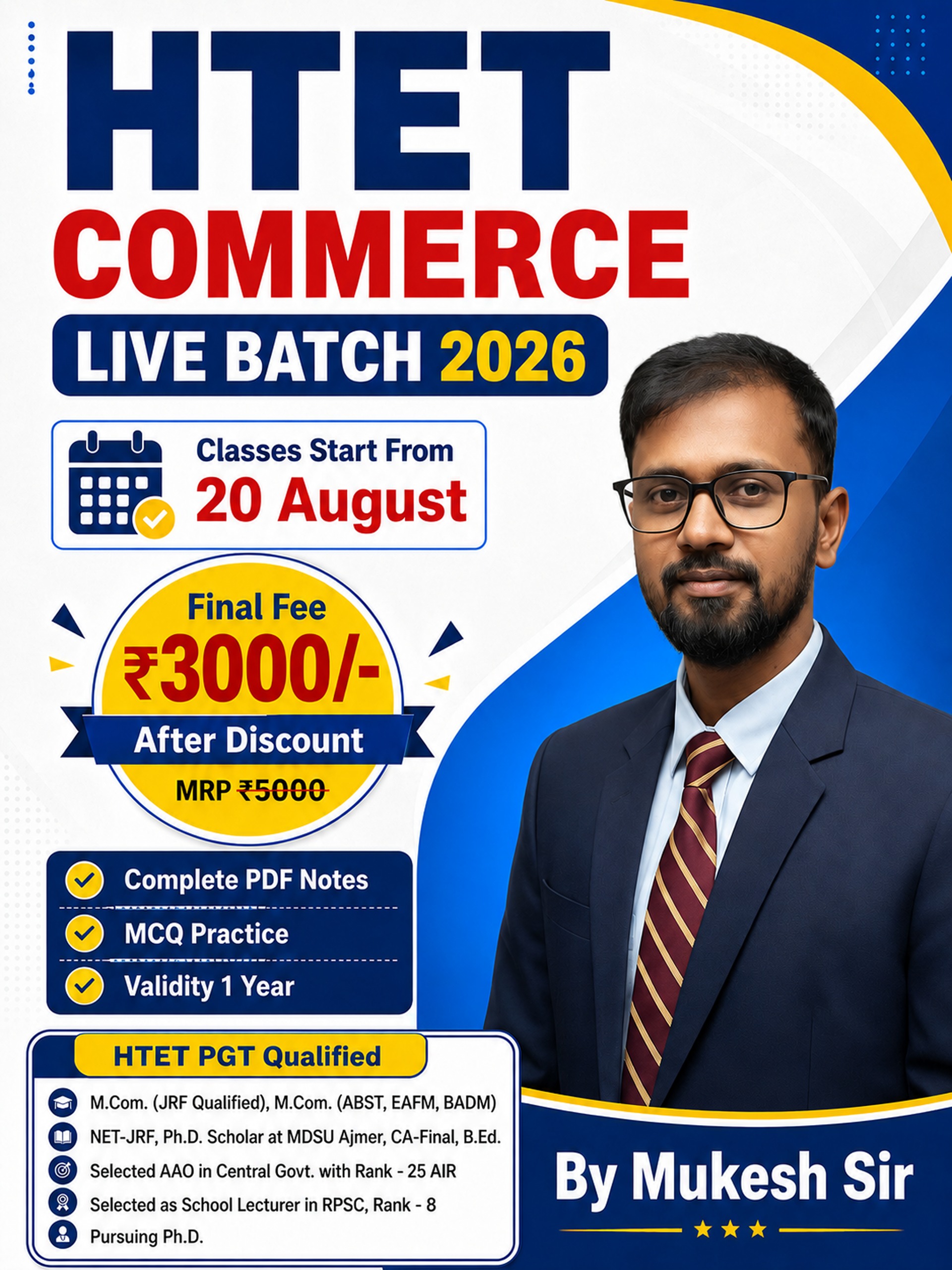 HTET Commerce Live Batch 2026