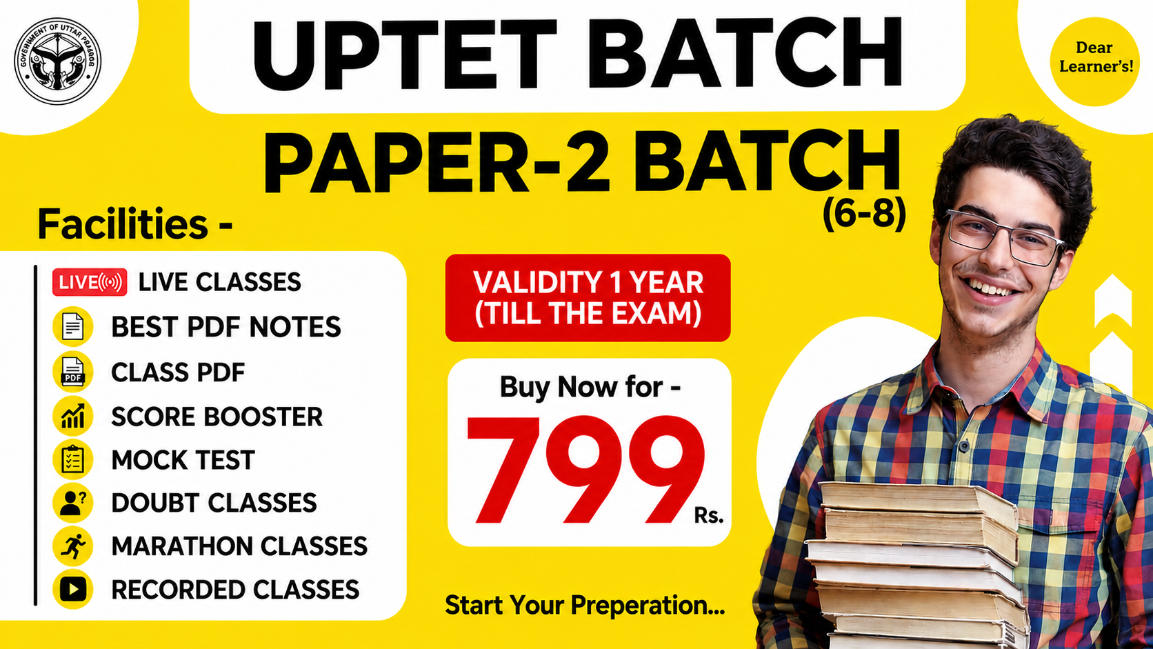 UPTET JUNIOR ( 6 TO 8 ) 