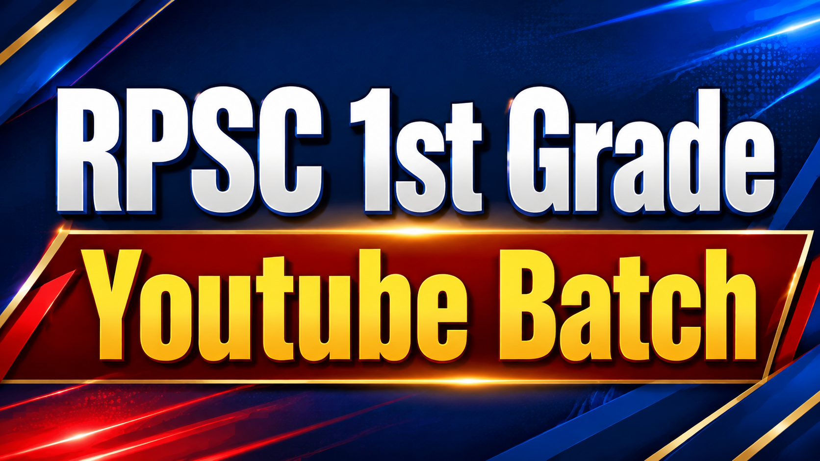 RPSC 1st Grade Youtube Batch