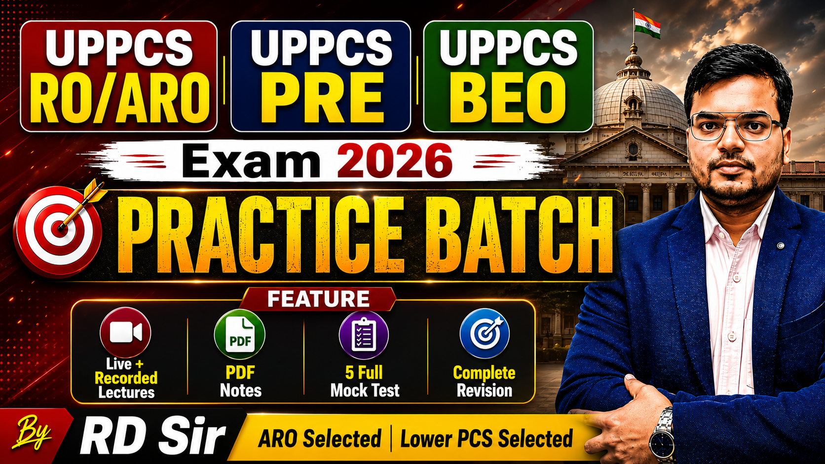 Practice Batch For UPPCS PRE + UPPCS RO/ARO + BEO