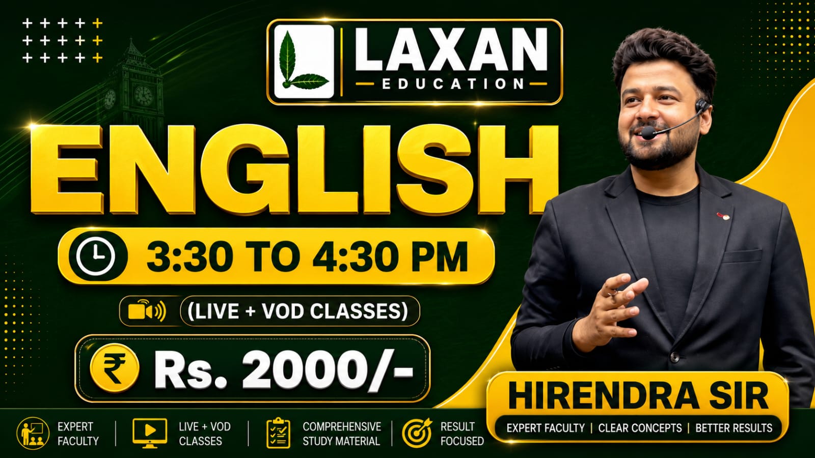ENGLISH BY - HIRENDRA SIR - 3:30 PM