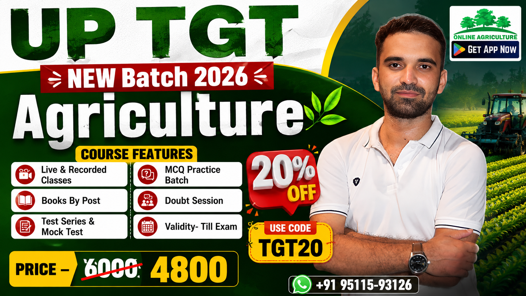 UP TGT NEW Batch 2026 (Agriculture)
