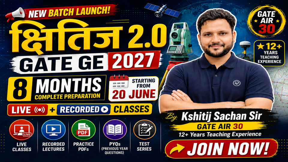 GATE 2027 Geomatics Engineering क्षितिज 2.O Batch 