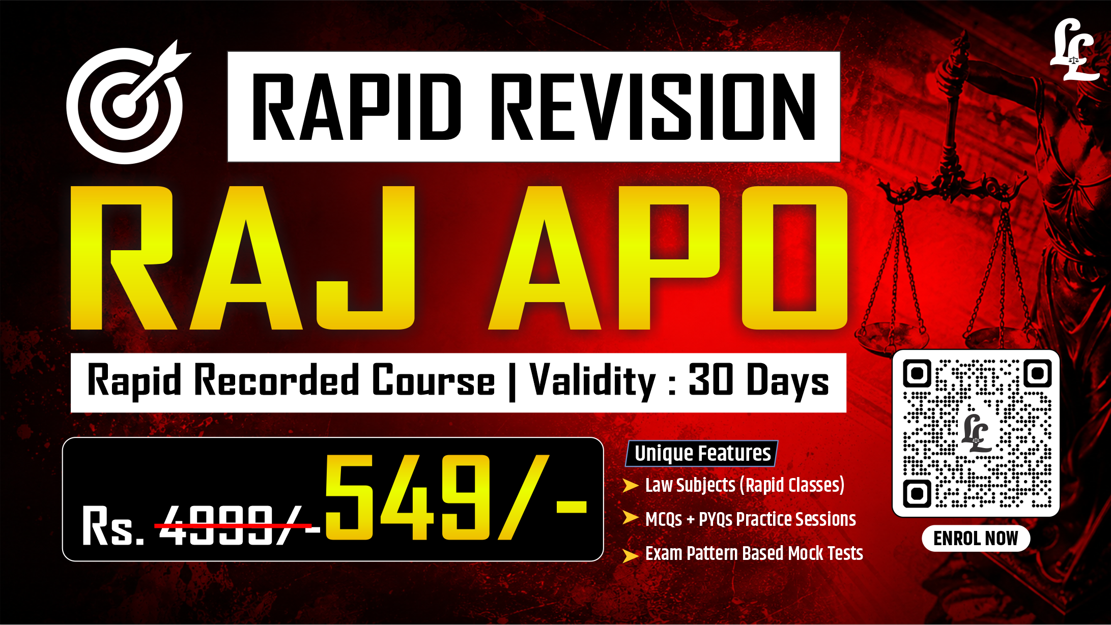 Raj APO Rapid Revision Course (Recorded)  