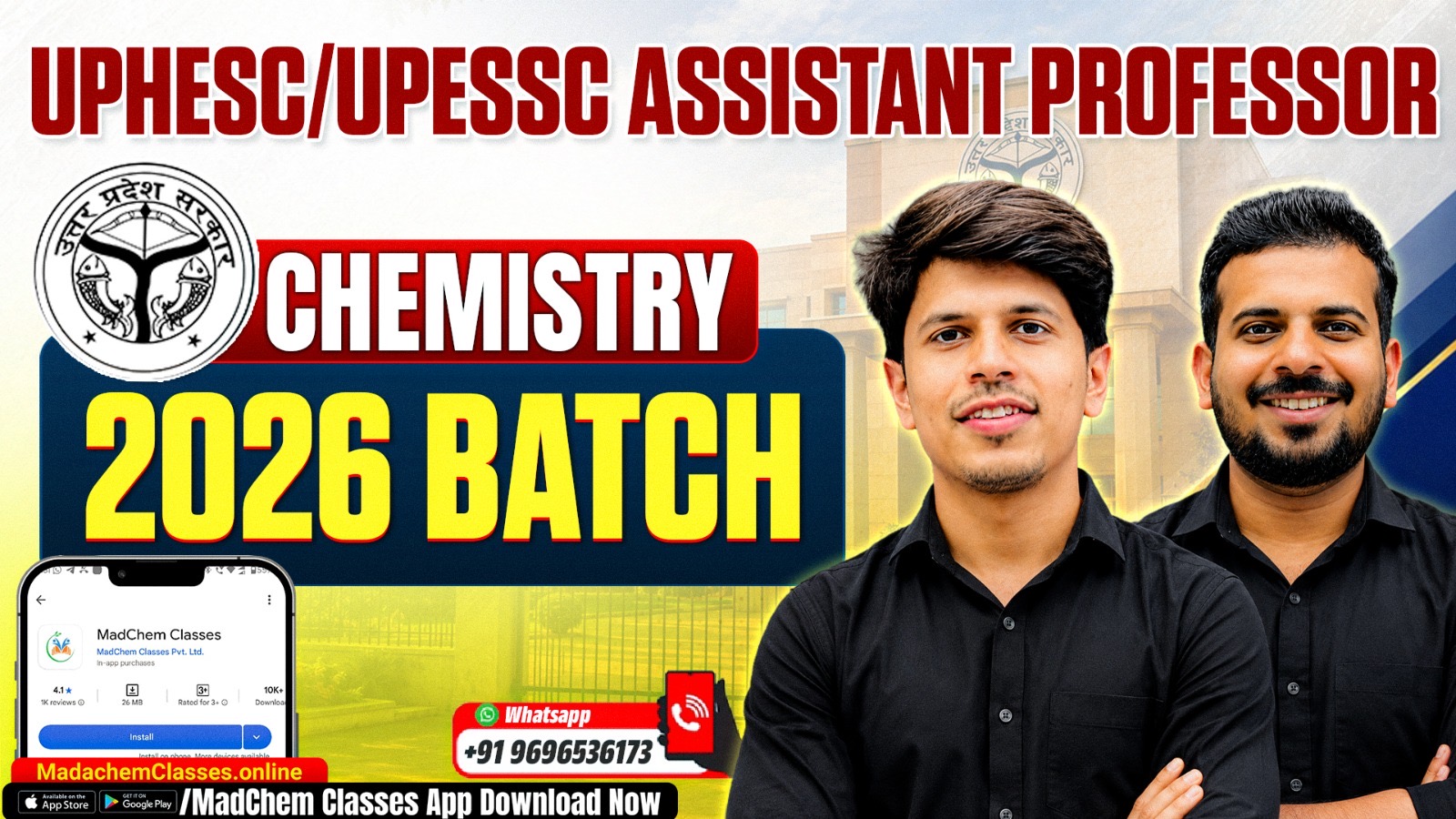 UPESSC/UPHESC Assistant Professor (Chemistry) 2026 