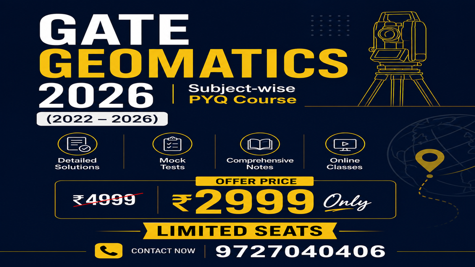 GATE Geomatics: Subject wise PYQ (2022-2026)