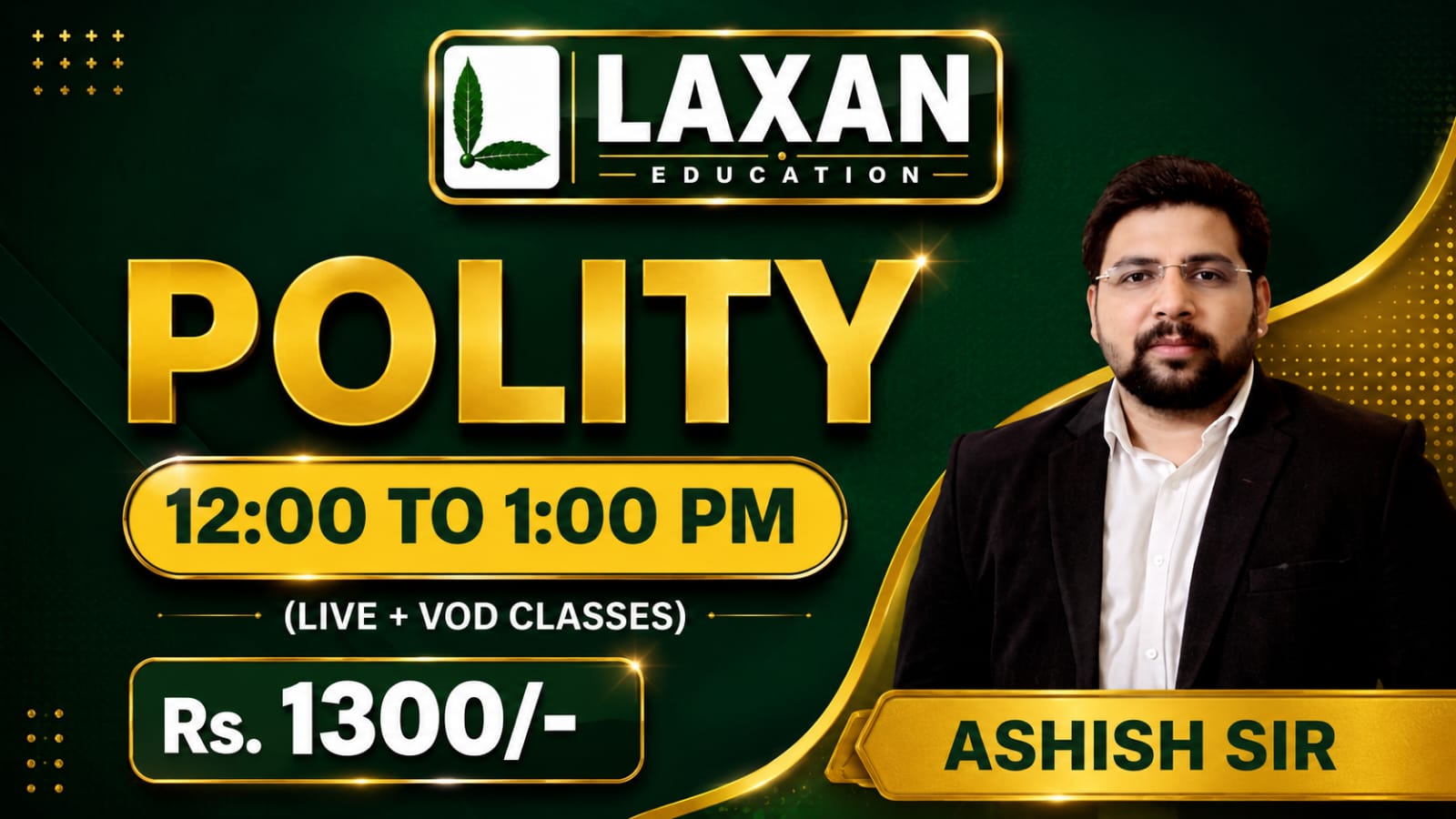 POLITY BY - ASHISH SIR - 12 PM 2026
