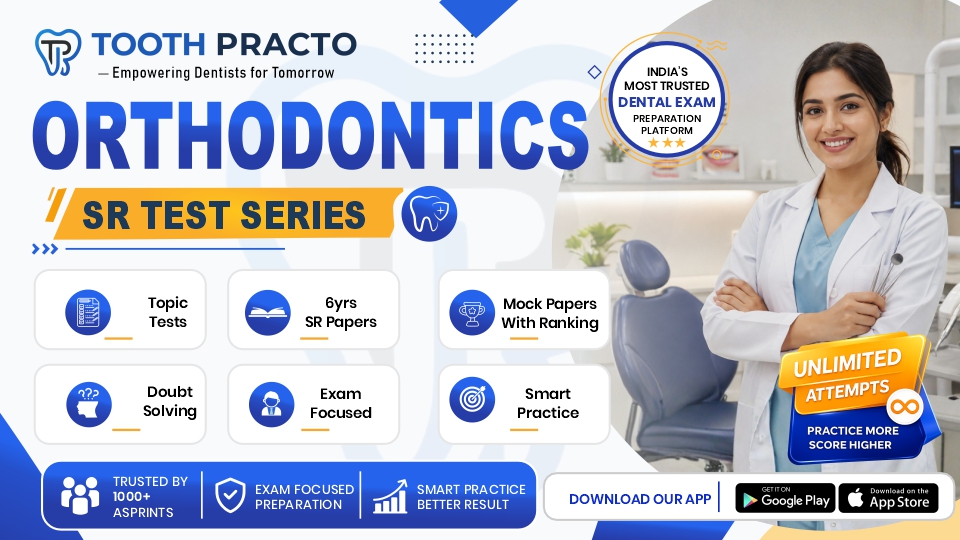 ORTHODONTICS SR TEST SERIES