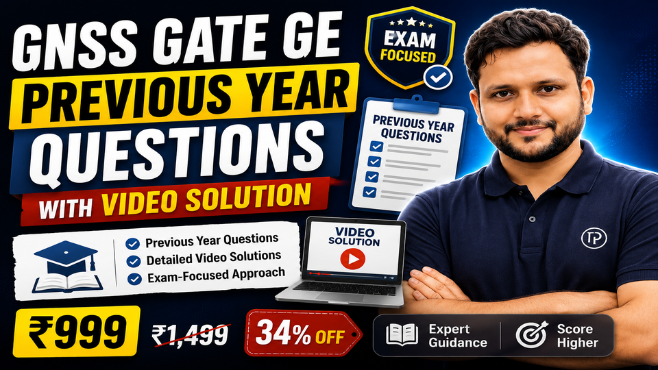 GNSS GATE GE Previous Year Question with Video Solution