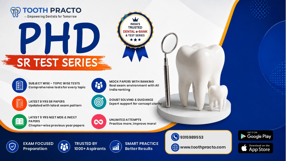 PUBLIC HEALTH DENTISTRY SR TEST SERIES