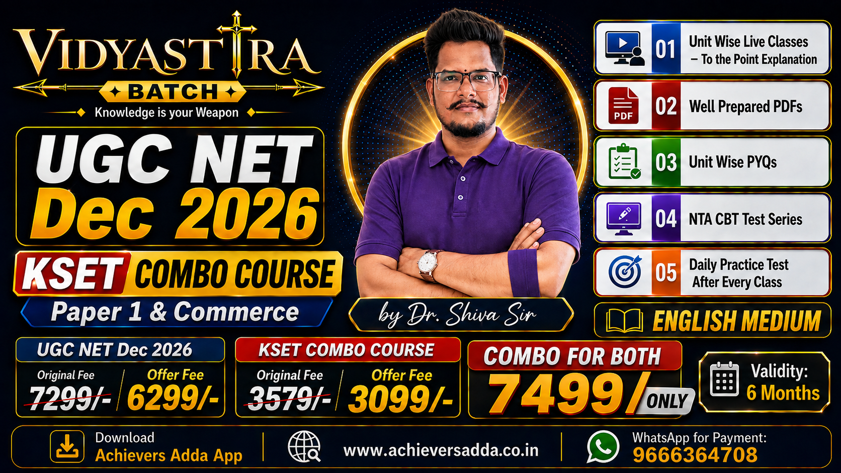 UGC NET & KSET 2026 Combo Course - Paper 1 & Commerce