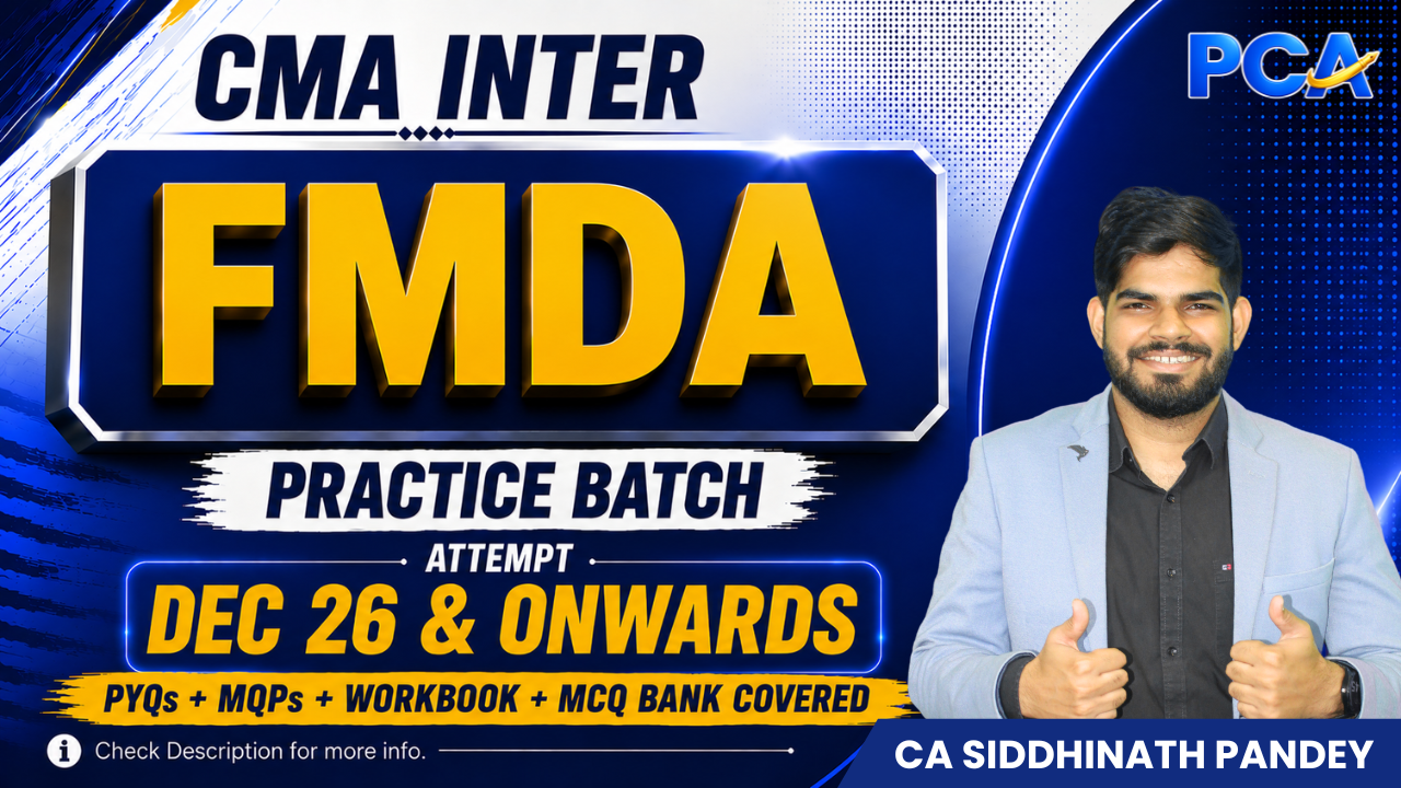 FMDA Practice Batch | CMA Inter