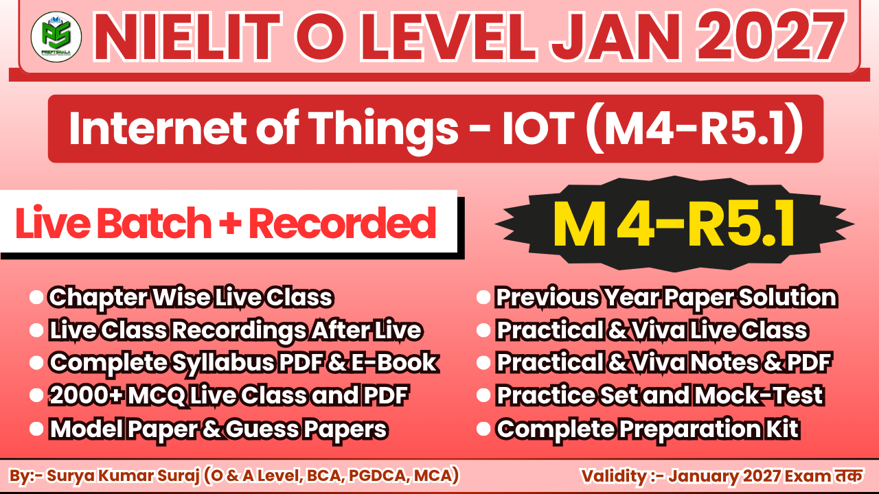 Internet of Things - IOT (M4-R5.1) Jan 2027