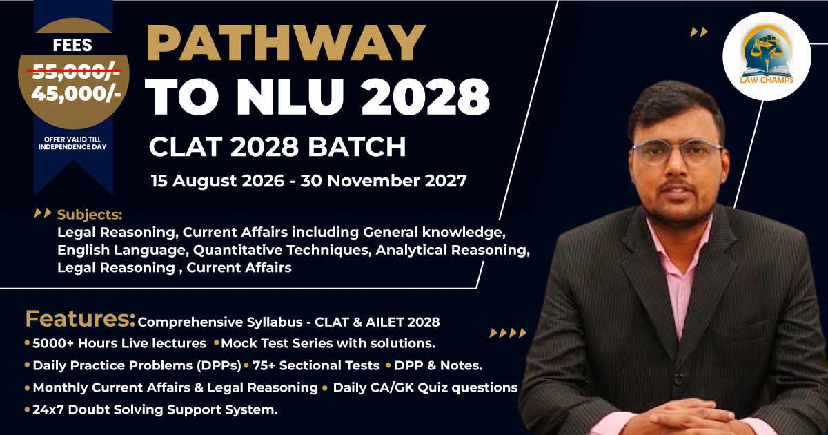 CLAT 2028 Batch (Pathway to NLU 2028)