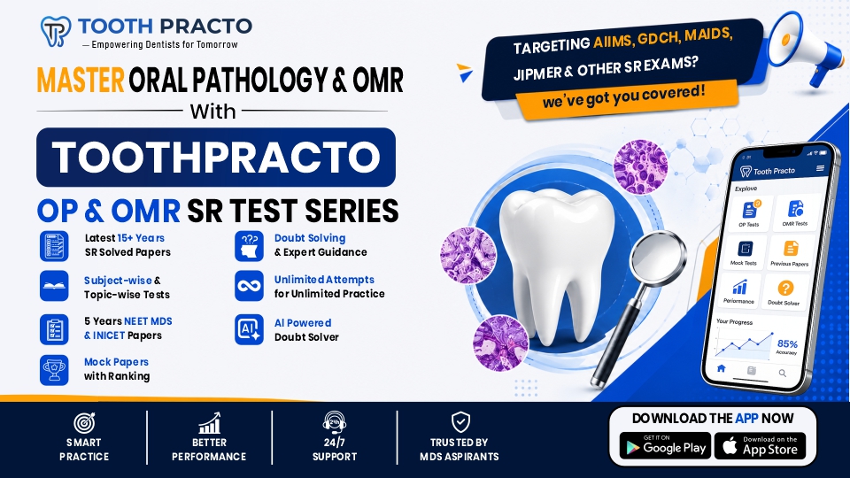 ORAL PATHOLOGY & OMR SR TEST SERIES
