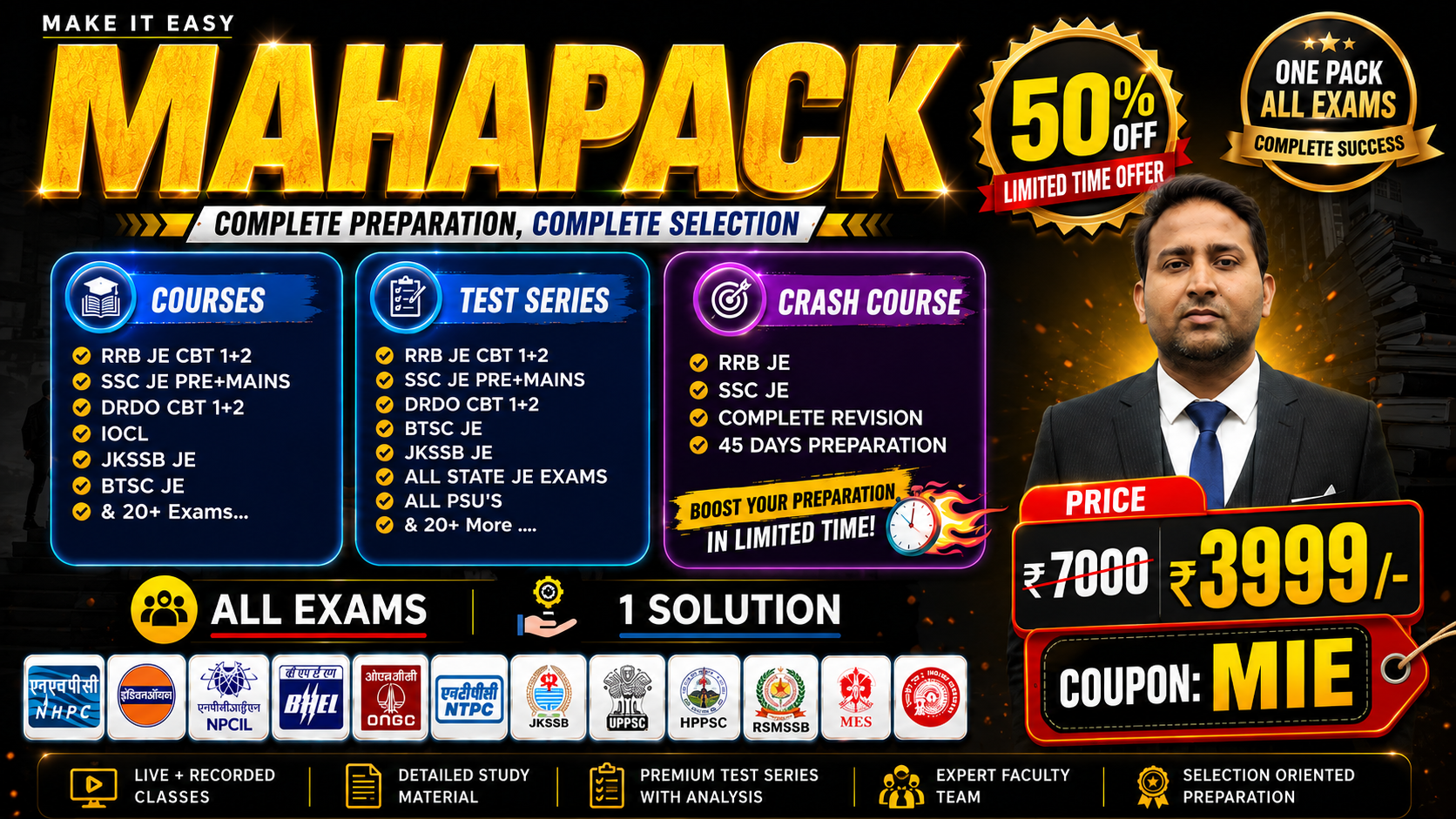MAHAPACK for ALL JE Exam