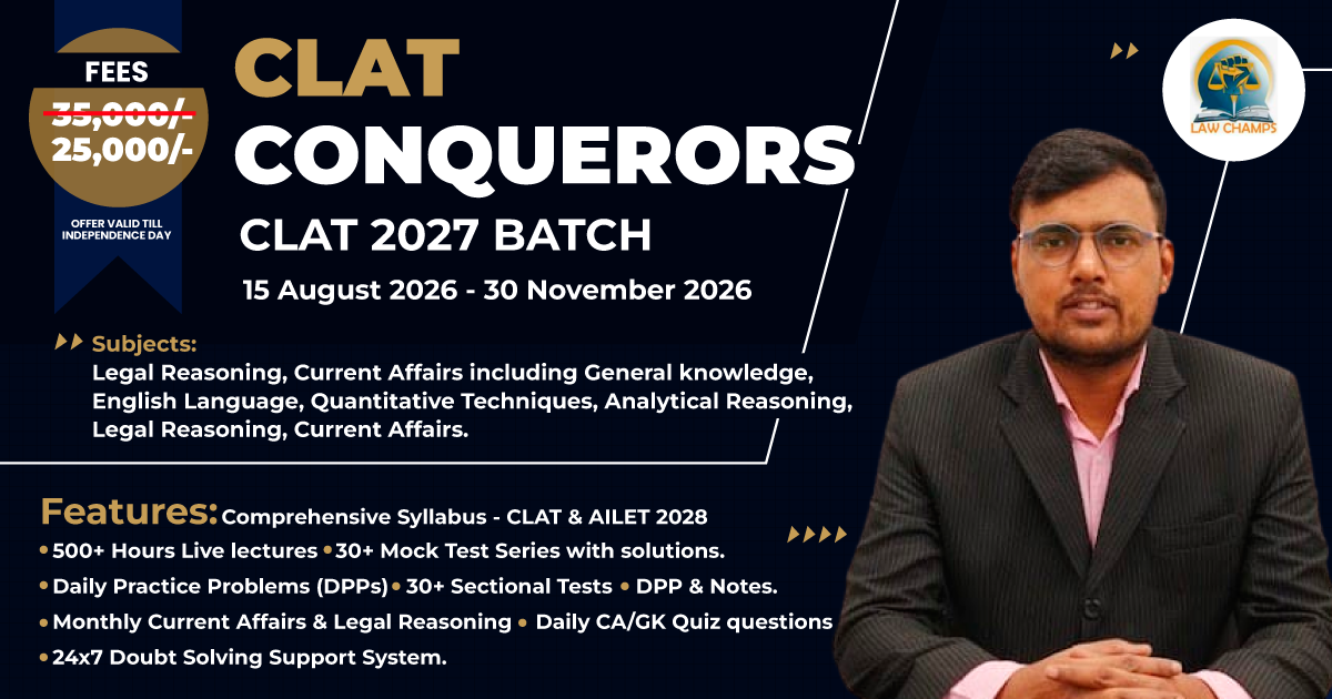CLAT 2027 Batch (CLAT Conquerors-2027)