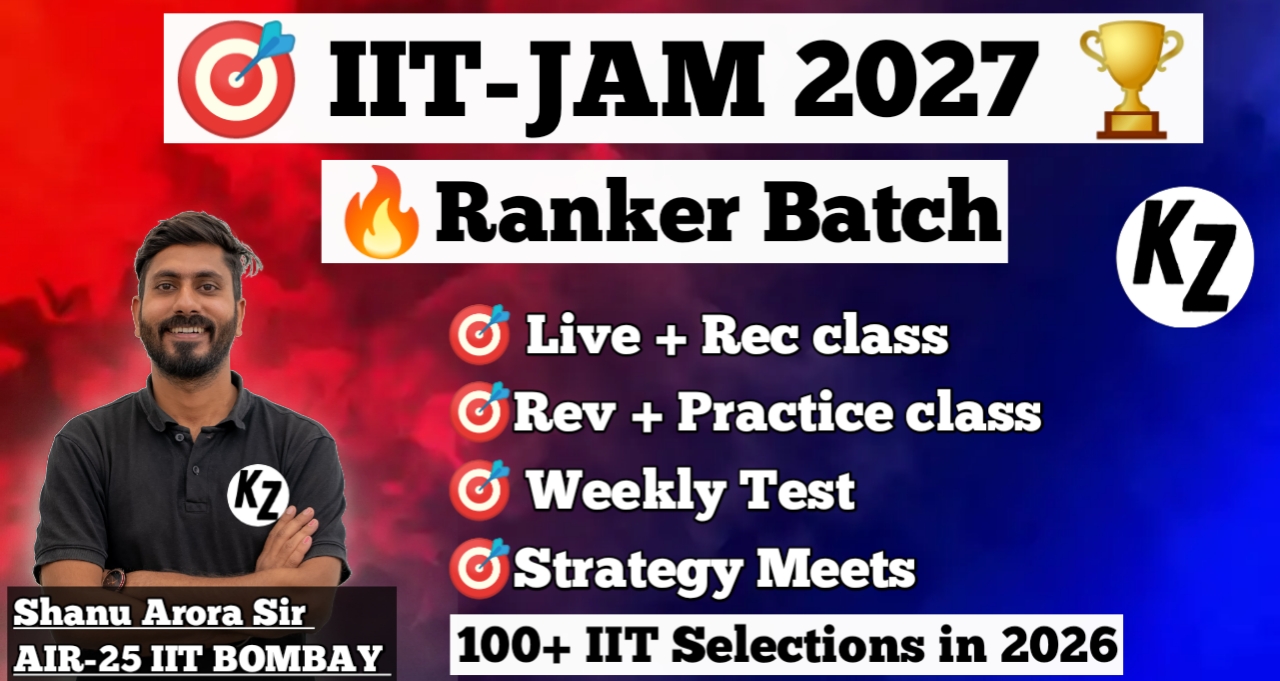 IIT-JAM 2027 :  6 months Ranker Batch  (New August Batch)