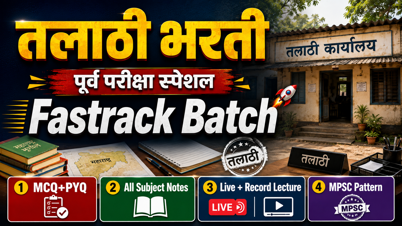 तलाठी पूर्व Fastrack बॅच 
