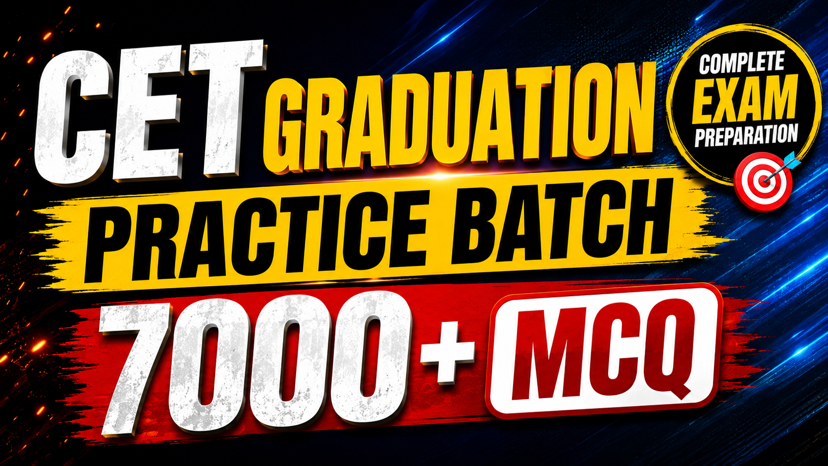 CET Graduation MCQ (Practice)BATCH