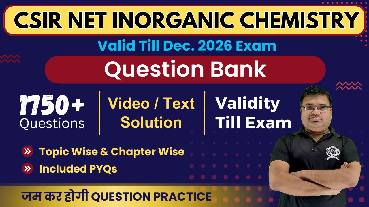 Question Bank CSIR NET Dec. 2026 Inorganic Chemistry (Validity Till Exam)