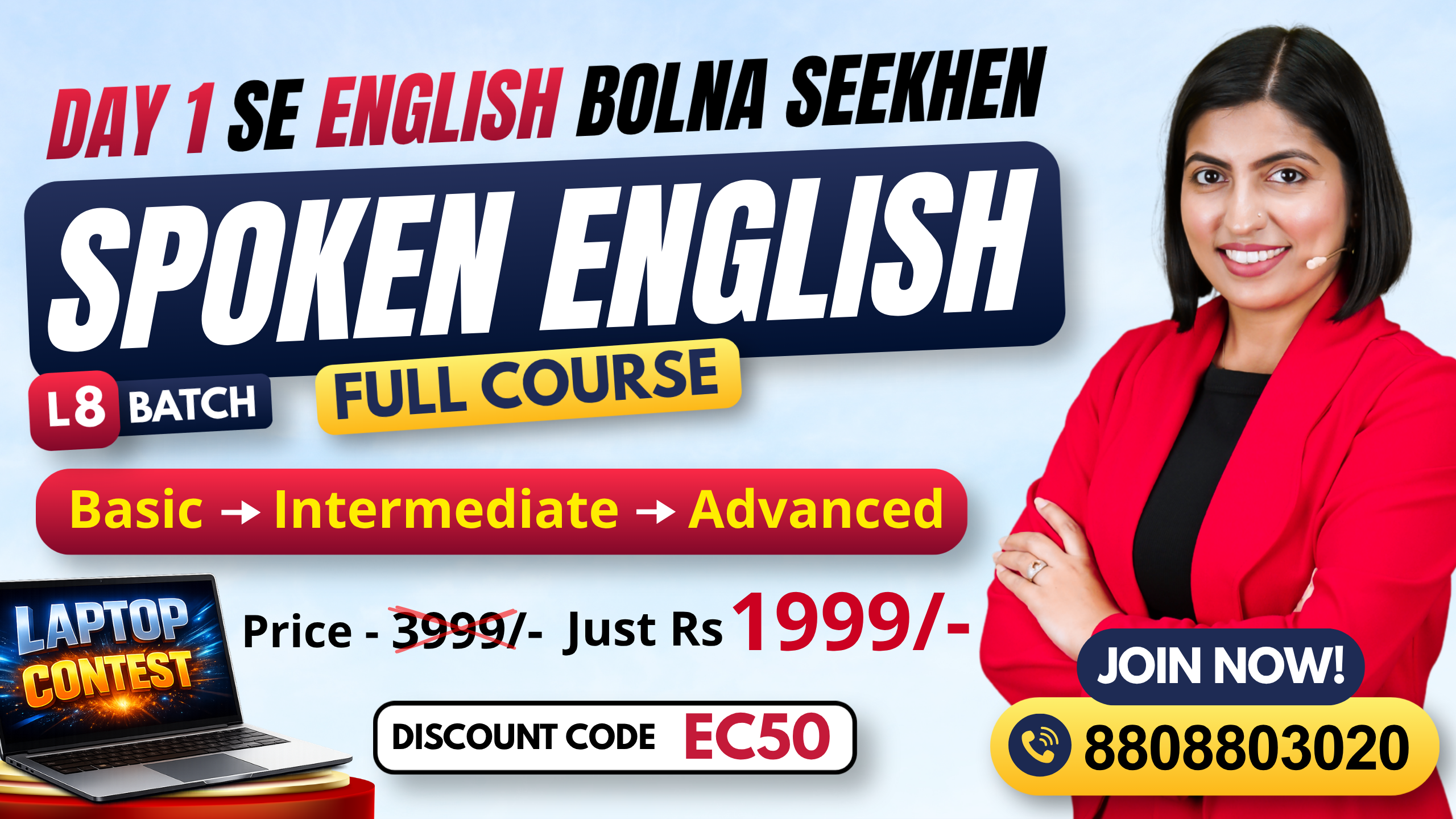 Live Speaking in 3 Months - New Batch 2026 - L8