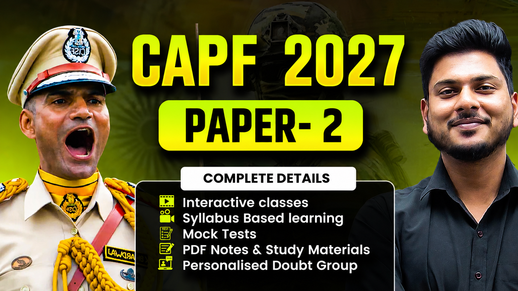 CAPF 2027 Batch (Paper- 2)